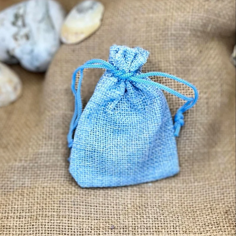 Pet Memorial Pebble - Mini Jute Gift Bag