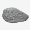 Eternity Memory Stone - Paw Prints, Heart & Personalised Name